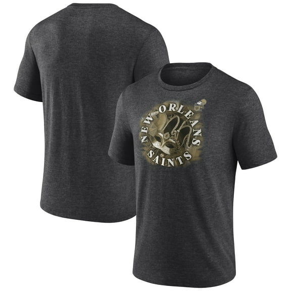 Men's  Charcoal New Orleans Saints Sporting Chance Tri-Blend T-Shirt