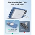 thumbnail image 3 of Funda de silicona ESR con soporte para iPhone 16 Pro Max color azul claro, 3 of 8
