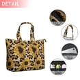 thumbnail image 2 of Leopard Sunflower Pattern Travel Tote Bags for Women Carry On,Large Weekender Bags for Women Travel,Multi Functional Duffle Bag for Work,Shopping,Sports, 2 of 5