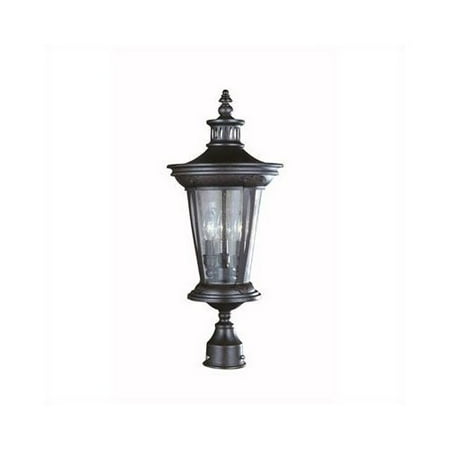 World Imports Old World Charm 3 Light Outdoor Post Lantern
