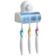 thumbnail image 1 of Soporte para cepillo de dientes de pared NQ Azul y blanco sin perforaciones Material ABS, 1 of 5