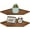 Brown Set of 2, variant on Corner Floating Shelves, Corner Shelves Wall Mounted with Cord Hole, Diamond Shape Corner Hanging Shelving for Wall Storage, for Cable Box, TV Cords, Books, Plants,
