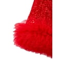 thumbnail image 3 of Girls Dresses Summer Outfits Toddler Ribbon Bow Sleeveless Shift Glitter Birthday Party Tulle Trim Ruffle Princess A-Line Kids Formal Champagne Dress 2-3T, 3 of 5