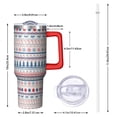 thumbnail image 2 of Christmas 40oz Tumbler– Stainless Steel Insulated Tumbler with Handle and Straw, Large Capacity Travel Cup for Hot & Cold Drinks, 2 of 7