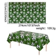thumbnail image 3 of Soccer Ball Print Tablecloth and Backdrop Set for Party Decorations Rectangular Plastic Cover and Banner for Events, 3 of 8