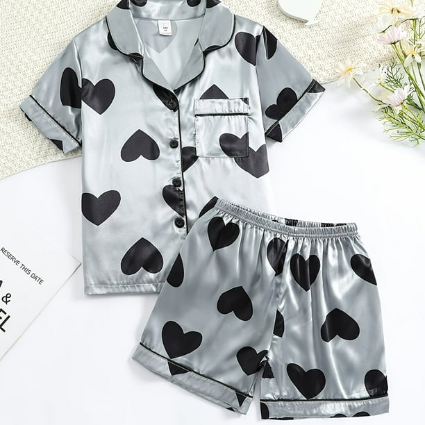 Short sleeve pajama set girl deals