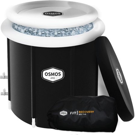 Portable Ice Bath Tub for Athletes - OSMOS 105 Gallons Large Inflatable Cold Plu