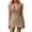Khaki, variant on Solid Color Knitted Beach Dress Cover Up Casual Hollow Out Sun Summer Dress Classic Beautiful Casual Women's Dress