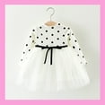 thumbnail image 3 of GZEFJRQM White Cocktail Dress Gold Dress for Girls Black Formal Dresses Thanksgiving Outfit 18 Month Girl Black Baby Dress Baby Girl Outfits 0-3, White 2-3 Years, 3 of 4