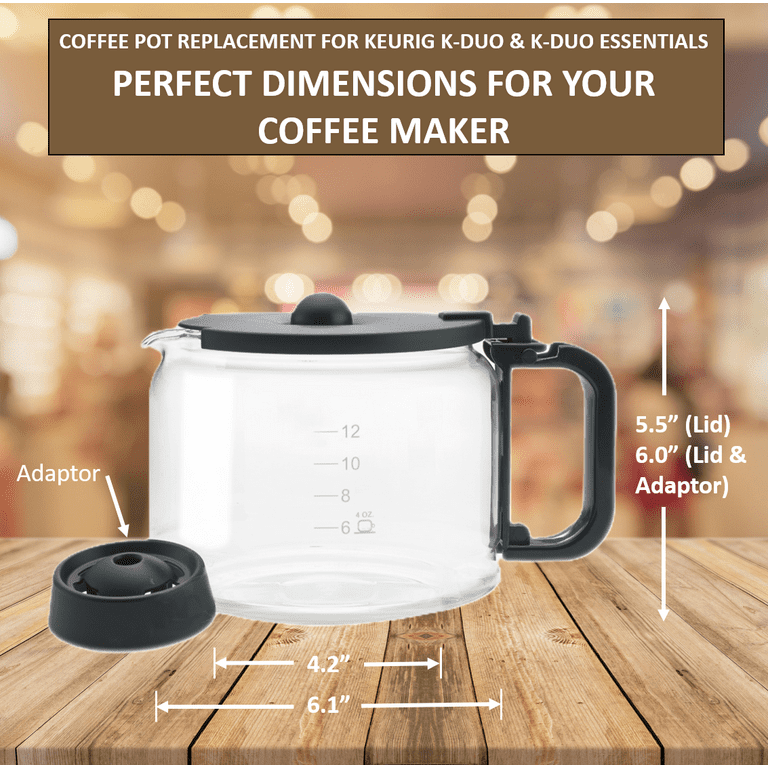 Keurig K-Duo 12 Cup Glass Replacement Carafe (#GL220-DUO)
