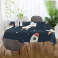 thumbnail image 5 of Yayeee Tablecloths for Rectangular Tables 60 x 60 inch Party Table Cover, Rocket Pattern, 5 of 6