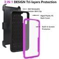thumbnail image 2 of SOATUTO for Samsung Galaxy S22 Plus 5G Case Full-Body Protective Built-in Screen Protector Sand Belt Clip Dustproof Anti-Scratch Armor Phone Case Cover Samsung Galaxy S22 Plus 6.7 inch - Purple, 2 of 7
