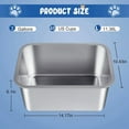 thumbnail image 3 of Tazón de Agua Extragrande 3 Galones para Perros Grandes, Acero Inoxidable Alta Capacidad y Comida Mascotas., 3 of 5