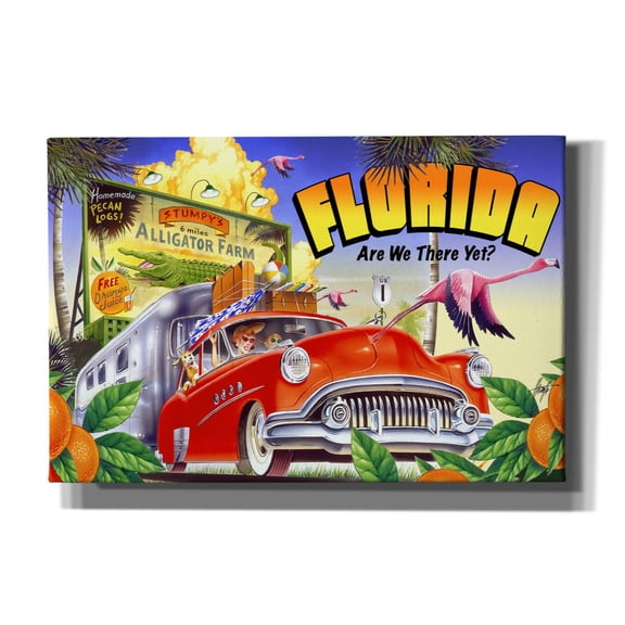 Epic Graffiti 'Road Trip' by James Mazzotta, Canvas Wall Art, 18"x12"