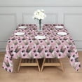thumbnail image 3 of French Bulldog Cute Bone Paw Print Square Tablecloth,Waterproof Square Table Cover,Wipeable Spillproof Washable Table Cover for Home Kitchen Party Decor 52"x52"(132x132cm), 3 of 6