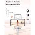 thumbnail image 4 of Selfie Stick Tripod with Wireless Remote, 46'' Cellphone Selfie Stick Tripod with LED Fill Light, for iPhone 16/15/14/14 pro/13/13 Pro/12/11/11 Pro/XS Max/XS/XR/X/8/7 and Android Smartphone(Upgrade), 4 of 5