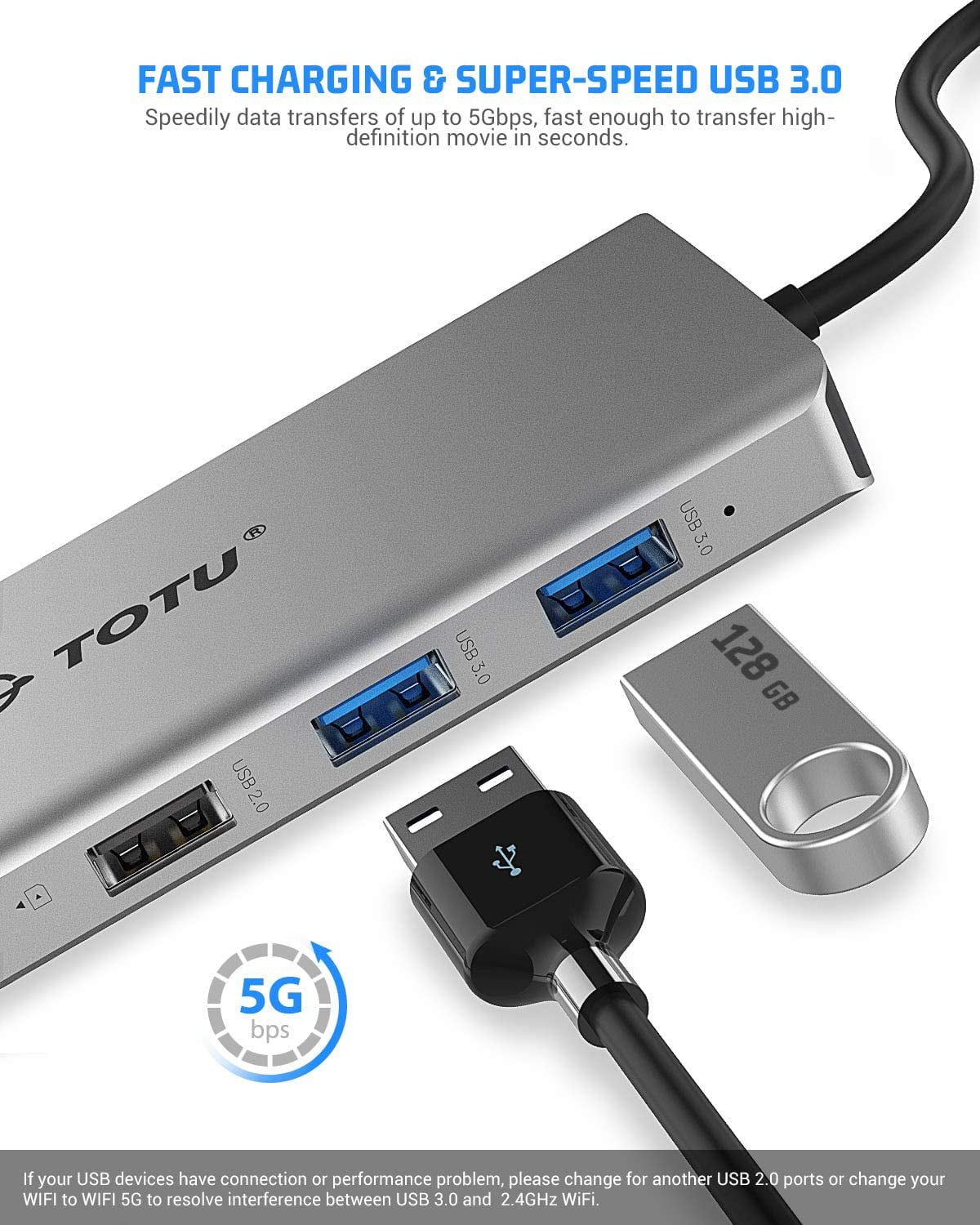 TOTU USB C Hub, 13 in 1 Type C Hub Ethernet, 4K USB C to 2 HDMI, VGA, 2 USB 3.0, 2 USB 2.0, 100W PD, Cards Reader, Mic/Audio Docking Statio - Walmart.com