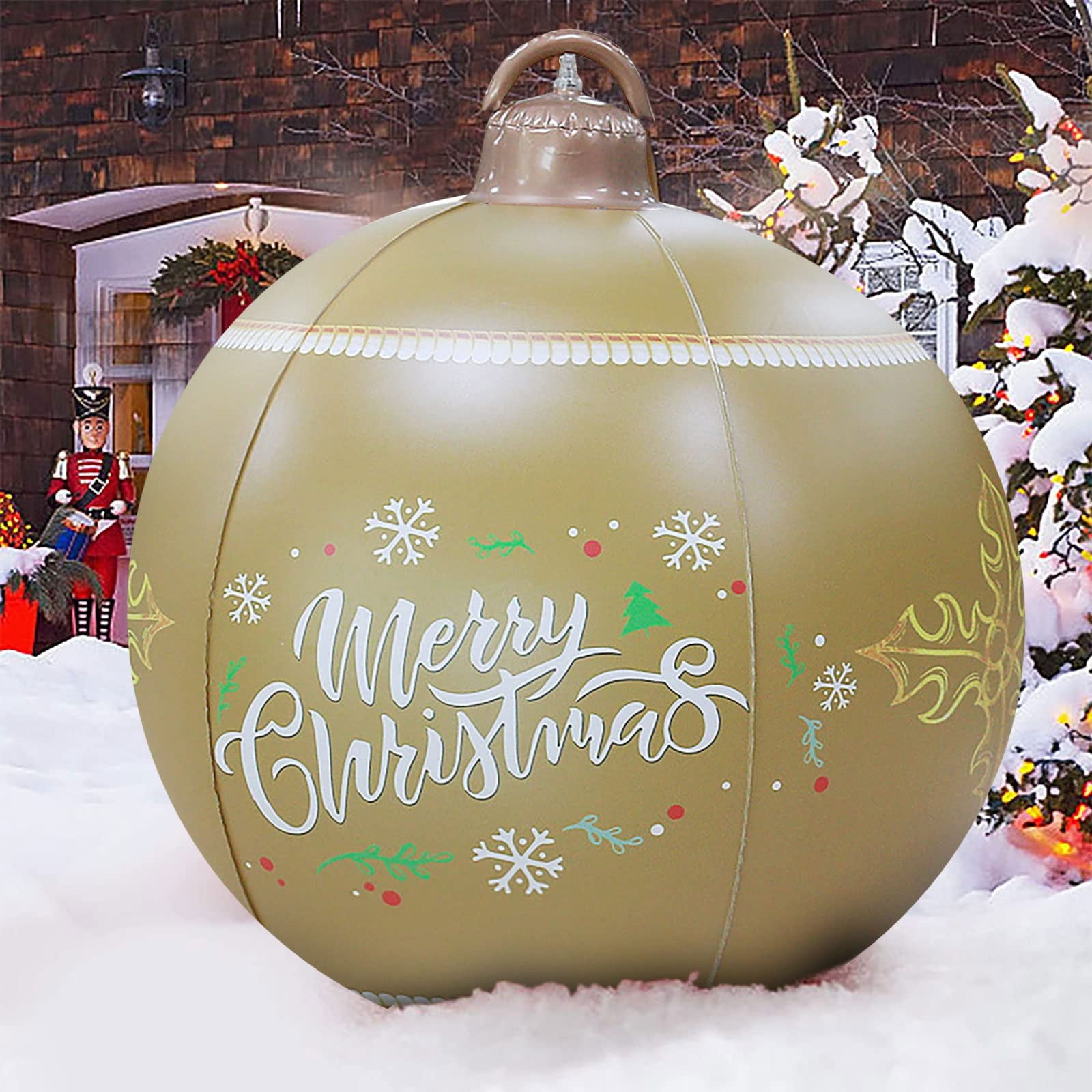 Outdoor Christmas Inflatable Decorated Ball, Giant Christmas PVC Inflatable Ball Christmas Tree