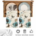 thumbnail image 5 of Teal Tulip Butterfly Kitchen Towels Set of 4, Turquoise Floral Farmhouse Beige Absorbent Dish Towels for Kitchen, Microfiber Hand Towel, Quick Drying Tea Towel for Cleaning Decorative Dishcloths, 5 of 7