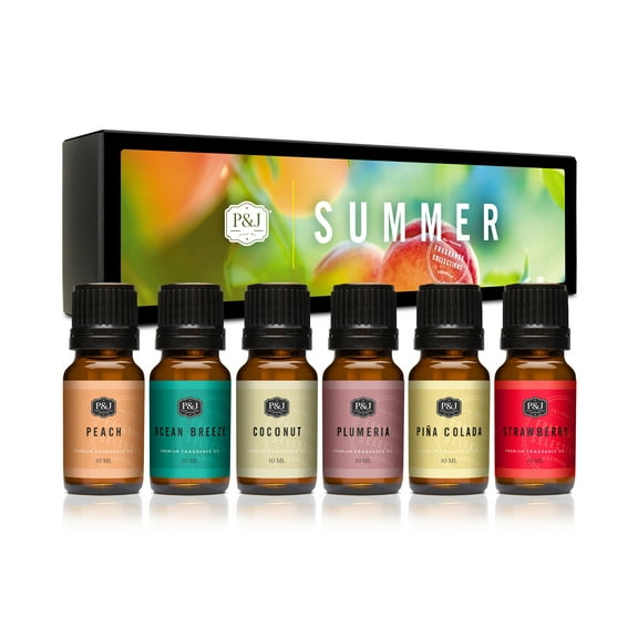 P&J Summer Fragrance Oil, Coconut, 10 ml, 6 Count