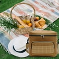 thumbnail image 5 of Limited Time Deal karymi Portable Soft Sided Cooler Bag - Modern Picnic Lunch Bag - Foldable Soft Cooler Insulated ＆ Leak Proof for Travel, Camping, Beach Picnic, Keeps Warm, Cold Camping Gear, 5 of 7