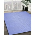 thumbnail image 3 of Ahgly Company Machine Washable Indoor Round Transitional Light Slate Blue Area Rugs, 6' Round, 3 of 7