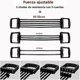 thumbnail image 4 of Full Body Workout Set with Chest Expander and 5 Removable Resistance Cords for Pilates Push Ups and Muscle Training, 4 of 5