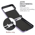 thumbnail image 2 of Allytechgroup Moto Razr 40 Case with Ring Holder Stand, Premium PU Leather Stylish Shockproof Anti-Scratch Portable Phone Case Cover for Motorola Moto Razr 40, Purple, 2 of 6