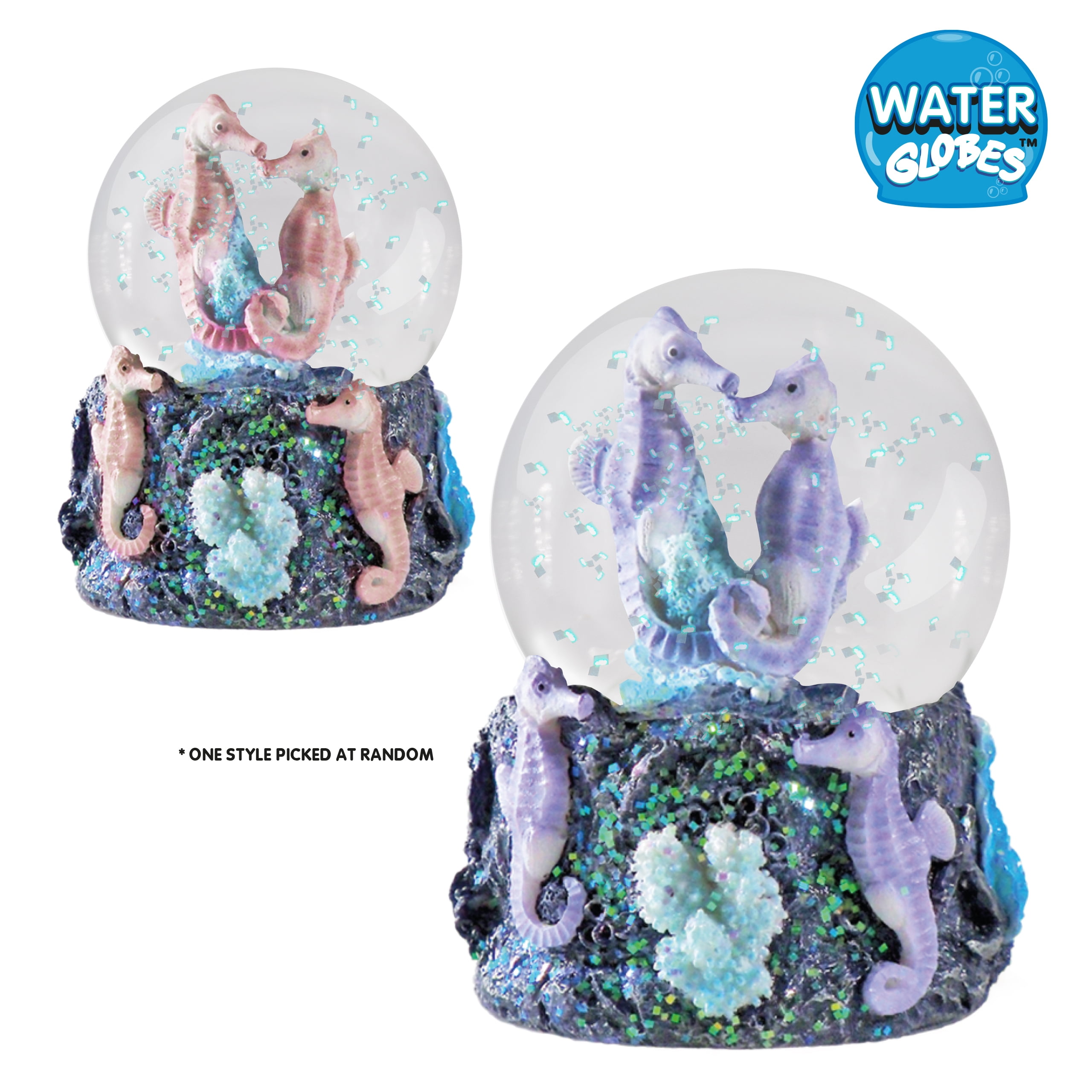 Water Globe - Seahorses from Deluxebase. Snow Globe Animal Decor with  Seahorse Figurines. Glass Glitter Globe with Resin Figurines and Molded  Base.