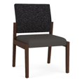 thumbnail image 1 of Pemberly Row Waiting Reception Armless Guest Chair Wood Frame in Gray, 1 of 5