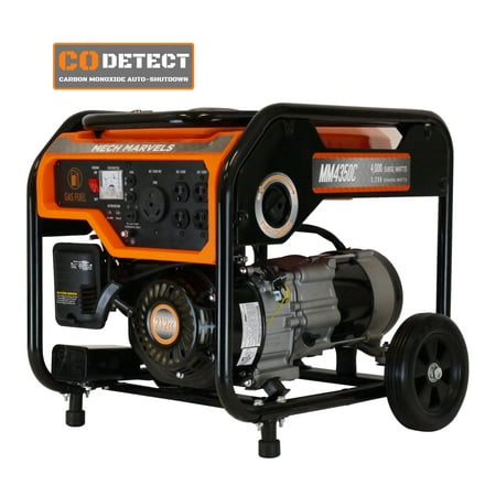 Mech Marvels 4000 Watt Portable Power Generator with RV Outlet with CO Detect  CARB Compliant