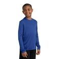 thumbnail image 4 of Sport-Tek Youth Long Sleeve PosiCharge Competitor Tee-M (True Royal), 4 of 5
