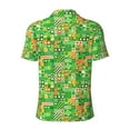 thumbnail image 4 of Rocae St Patrick's Day6 for Men's Short Sleeve Polo Shirt, Quick Drying Performance Moisture Wicking Sports Men's Golf Shirt Large, 4 of 9