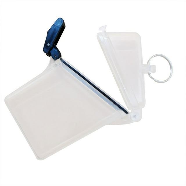 AMERTEER 2 Pcs Waterproof Card Box Sport Case Cover Holder Lightweight Clear For Outdoor Money Outdoor