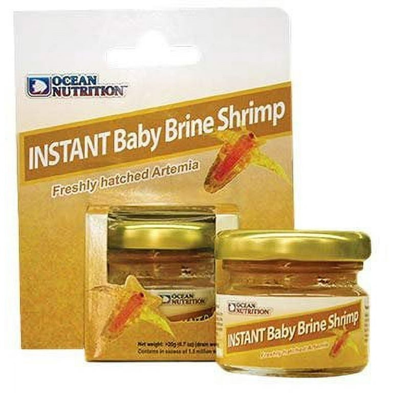 Instant Baby Brine Shrimp Artemia Fry Invert Fish Food Ocean Nutrition 7g 2 PK Walmart