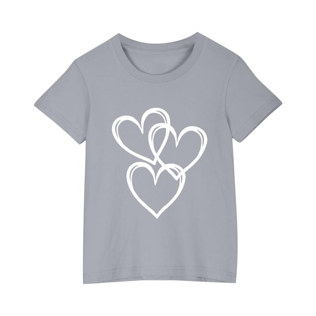 Zpanxa Chemises Filles T-Shirt à Imprimé d'Halloween Col Rond Manches Courtes Haut Mode en Coton 3 Ans