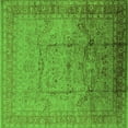 thumbnail image 1 of Ahgly Company Indoor Square Oriental Green Industrial Area Rugs, 6' Square, 1 of 4