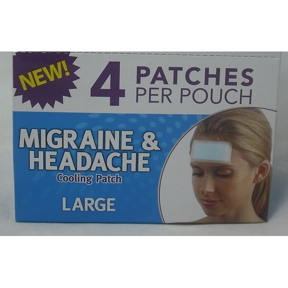Wellpatch Migraine and Headache Cooling Patch 4 Ea/ 7 Pack