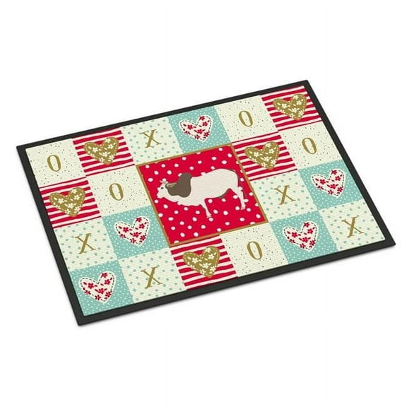 Carolines Treasures CK5257MAT 18 x 27 in. Malvi Cow Love Indoor or Outdoor Mat