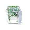 thumbnail image 2 of E-Z Up EZUCHHRDLXPMWH 25.5 in. Hurley Deluxe Backpack Beach Chair - Deluxe Palm White, 2 of 2