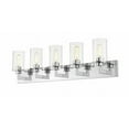 thumbnail image 4 of 5 Light Bath Vanity In Art Moderne Style 38.75 Inches Wide By 10.25 Inches High-Brushed Nickel Finish Z-Lite 462-5V-Bn, 4 of 4