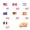 #4, variant on Guodhu 30 Pack 4th of July Firecracker Cupcake Toppers, Patriotic Red White Blue Cocktail Sticks, Disposable Wooden Fruit Picks for Independence Day Party Dessert Decoration(#2)
