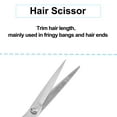 thumbnail image 3 of 7 Inch Length Straight Scissors for Long Short Thick Hard Soft Hair for Men Women Silver Tone, 3 of 6