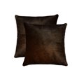 thumbnail image 1 of Natural Torino Geneva Neutral Cowhide Pillow | 2-Pack | 18"x18", 1 of 3