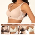 thumbnail image 5 of Qylux Women's Wireless Bras Breathable Seamless Bra Push Up Full Coverage Breathable Comfort Everyday Bra,Nude,L, 5 of 8