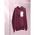 thumbnail image 3 of Awesome Today Cat Crown Hoodie Women -Image by Shutterstock, Female XX-Large, 3 of 4