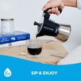 thumbnail image 3 of GROSCHE MILANO INDUCTION Stovetop Espresso Maker, Stainless Steel Moka Pot - 3 Espresso Cups, 3 of 7