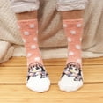 thumbnail image 3 of BambooMN Penguin Socks for Women, Fuzzy Cozy Animal Crew Socks, Warm Gifts, 2 Pairs, 3 of 6