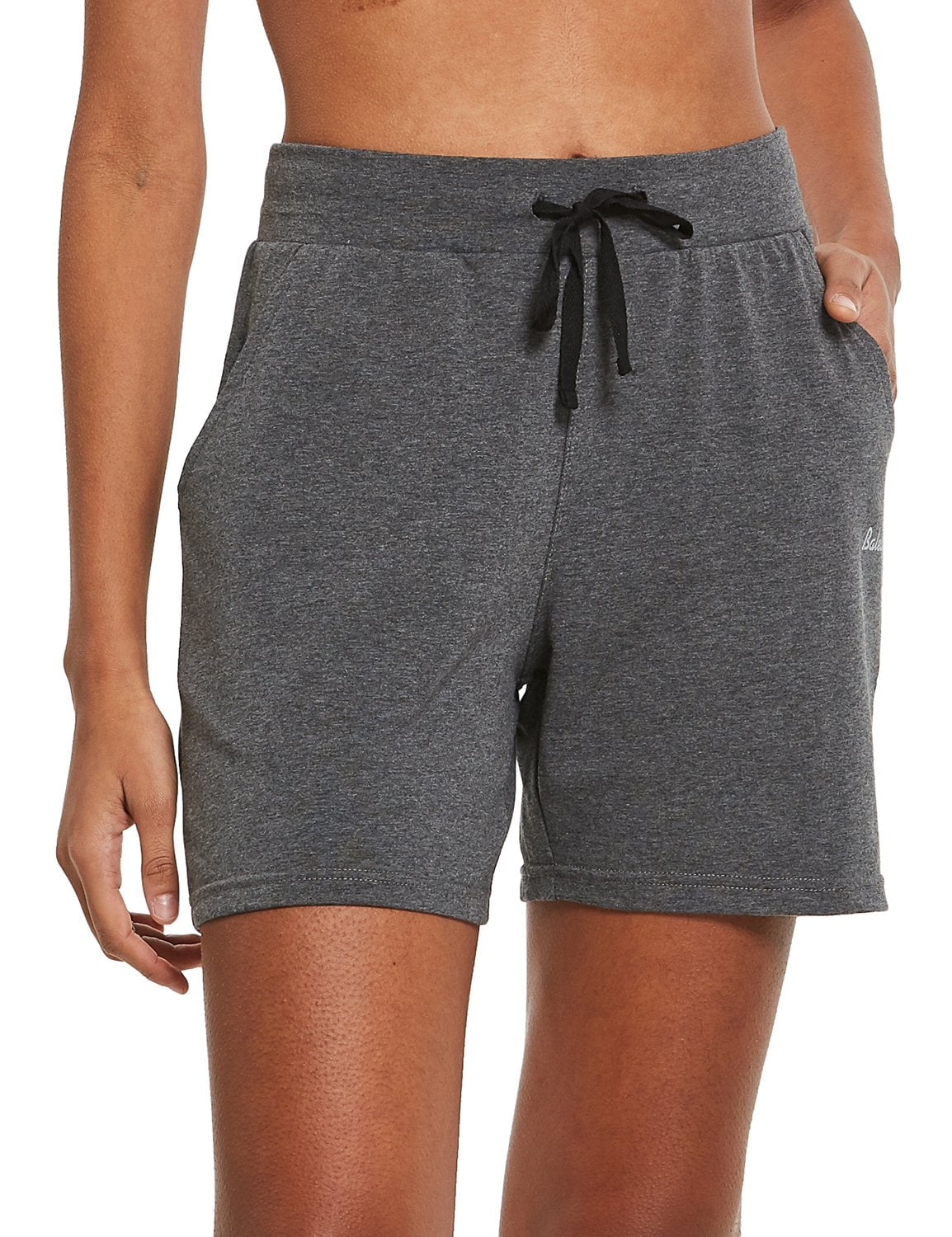 BALEAF Women's Lounge Shorts Long Casual Pajama Workout Activewear Gym Sweat Shorts with Pockets 