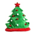 thumbnail image 5 of ZLKMQM Novelty 3D Christmas Tree Hat,Cotton Festive Tree Party Hat with Star Topper & Colorful Pom-Poms, One Size Holiday Photo Prop for Adults, 5 of 7